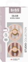 BIBS Studio Colour Block Smokk 2-Pakk Lateks Str 1 Blush Mix