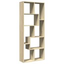 Romdeler bokhylle sonoma eik 67x25x161,5 cm konstruert tre