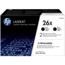 HP CF226XD HP 26X Tonerkassett Svart, twin pack