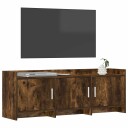  TV skap 130 x 33 x 47 cm Røkt Eik Konstruert tre