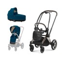Komplett barnevogn Cybex Priam Rose Gold/Mountain Blue