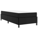  Sengestamme med madrass Svart 90 x 190 cm stoff