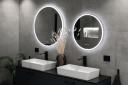 Vikingbad Oda 60cm Rundt speil med LED lys