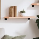 vidaXL Vegghylle 60x20x4 cm ubehandlet heltre eik
