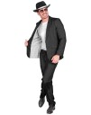 Gangster Kostymedress med Hvite Striper til Mann   XL