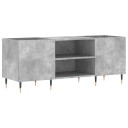  Hifi benk betonggrå 121x38x48 cm konstruert tre