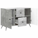 Serviesskap Betonggrå 89 x 34,5 x 60 cm Konstruert tre