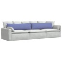  Sofaputer 2 pcs Blå 145 x 40 cm stoff