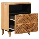  Nattbord med skuff Brun 50 x 33 x 60 cm Massiv mango tre