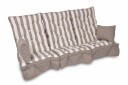 Fritab Verandahuske putesett høy Taupe Flokk Beige