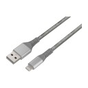 DACOTA PLATINUM USB-LIGHTNING KABEL 1M, GRÅ