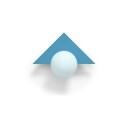 Swedish Ninja - Candy Little Triangle Vegglampe Scandi Blue Swedish Ninja