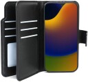Trolsk Lommebokdeksel Skinnimitasjon for 9 Kort (iPhone 17 Pro) Svart
