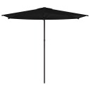 vidaXL Hageparasol 270 x 270 cm Polyester Rektangulær Svart