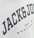 Jack & Jones Junior White Melange Caleb Varsity Sweat Hoodie Noos 164