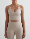 aim´n Shape Seamless Cross Back Bralette - Beige - XL