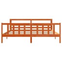  Sengeramme med hodegavl voksbrun 180x200 cm heltre furu 3305782