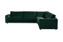 Cloudia Hjørnesofa Large Fløyel   Grønn