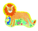 FLOSS & ROCK Lion 12pc Shaped Jigsaw with Shaped Box  40P3599