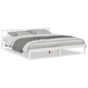  Ekstra lang sengeramme uten madrass hvit 180x210 cm heltre furu