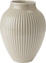 Knabstrup Keramik Ripple vase 20 cm sand