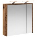  Baderomsspeilskap Gammelt tre 63,5 x 16 x 62,5 cm