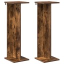 vidaXL Planteholder 2 stk. Røkt Eik 25 x 25,5 x 80,5 cm Konstruert tre