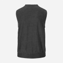 Sleeveless Cardigan Vest Dark Grey