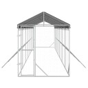 Vidaxl Utendørs Hundekennel Sølv 2X14X2.5 M Galvanisert Stål