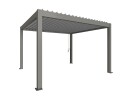 Biohort Pergola størrelse 4 x 3,5 metallic quartz grå/sølv