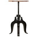 vidaXL Barbord gjenvunnet heltre 60x(76-110) cm