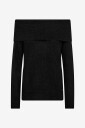 MOS MOSH   Genser MMMape Off Shoulder Knit   Svart