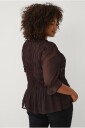 Ellos Plus collection   Topp med smock   Brun