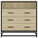  Kommode sonoma eik 70x41x70 cm konstruert tre 8721102841446