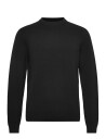 Casual Friday Cftheo 0231 Milano Crew Knit   Black   XXXL