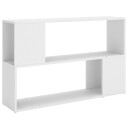 vidaXL Bokhylle hvit 100x24x63 cm sponplate