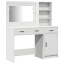  Sminkebord med dør 2 pcs Hvit 78.5 x 41 x 135 cm Konstruert tre