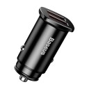Baseus 2xUSB QC3.0 30W Svart Bil lader med 5A