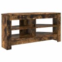 vidaXL HjørneTV skap 102 x 40,5 x 45 cm Røkt eik Konstruert tre