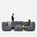 Mod 6 Lounge Max Modulsofa Titanium Weave