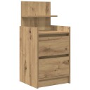  Nattbord med 2 skuffer artisan eik 38x34x80 cm