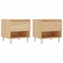  Salongbord 2 stk sonoma eik 50x46x50 cm konstruert tre 8721012112261