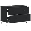 vidaXL Baderomsvaskeskap BREDA Svart 82 x 41 x 59 cm Konstruert tre