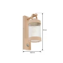 Lindby - Yrene Fluted Utendørs Vegglampe w/Sensor Beige