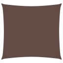 vidaXL Solseil oxfordstoff firkantet 3,6x3,6 m brun