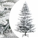 vidaXL Kunstig sammensatt juletre 150 cm PE og PVC Grønn og hvit