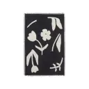 Broste Copenhagen Rosita pledd 130x180 cm Black off white