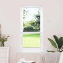  Vindu Persienne med gardiner Manual Hvit Aluminium