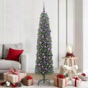  Kunstig juletre med 300 LED grønn 180 cm PVC og stål og plast