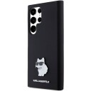 Karl Lagerfeld Choupette Svart Silikon Mobildeksel for Samsung S23 Ultra
